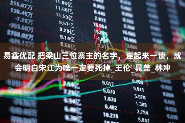 易鑫优配 把梁山三位寨主的名字，连起来一读，就会明白宋江为啥一定要死掉_王伦_晁盖_林冲