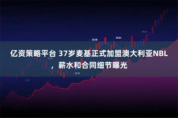 亿资策略平台 37岁麦基正式加盟澳大利亚NBL，薪水和合同细节曝光