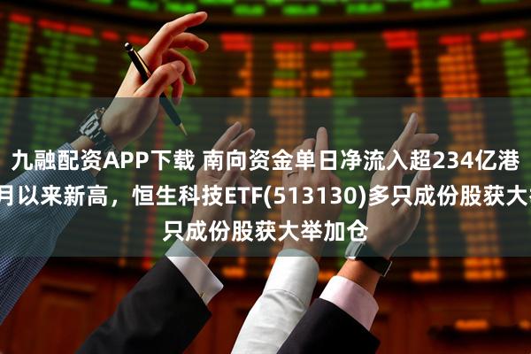 九融配资APP下载 南向资金单日净流入超234亿港元创5月以来新高，恒生科技ETF(513130)多只成份股获大举加仓